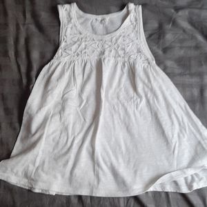 white flowy tank top